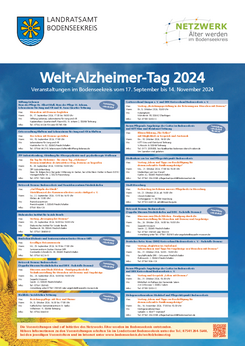 Plakat zum Welt-Alzheimer-Tag 2024